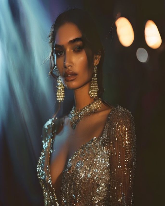 Sequin gown · Couture